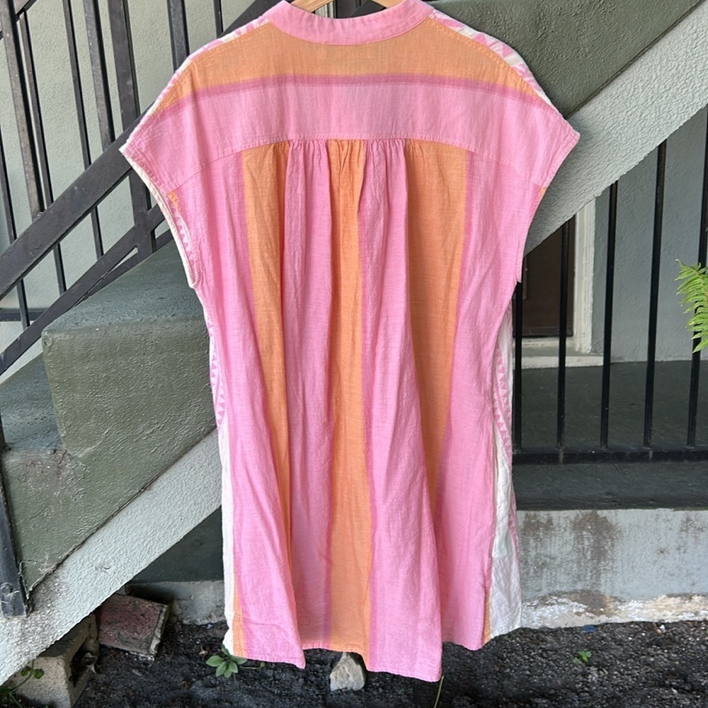 Devotion Twins Mini Dress Babydoll Dress Bohemian Festival Resortwear Vacation M - Picture 6 of 7